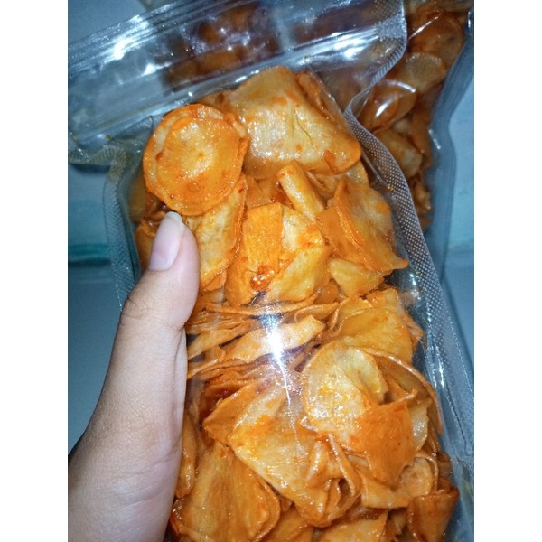 

[JAJANAN MURAH]KERIPIK BALADO SINGKONG/CEMILAN KRIUK/CEMILAN JADOEL