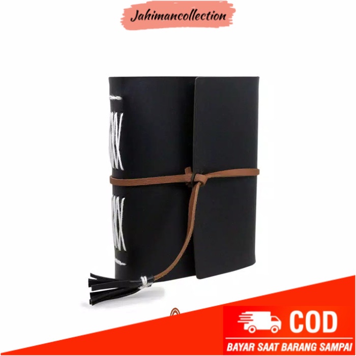 

✨ BISA COD ✨ EP11 / Journal Book / Buku Catatan / Bookbinding / /notebook - Hitam