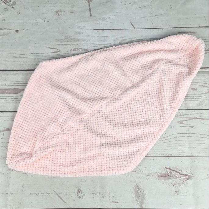 Handuk Pengering Rambut Kepala Hair Wrap Quick Drying Towel - FO60 - Pink