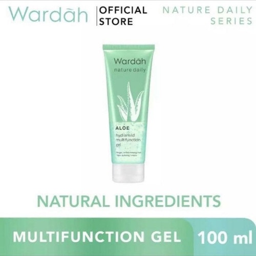 Wardah Nature Daily Aloe Hydramild Multifunction Gel 100ml (100% Original)