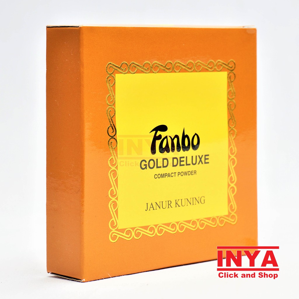 FANBO GOLD DELUXE 4 JANUR KUNING COMPACT POWDER 20gr - BEDAK PADAT