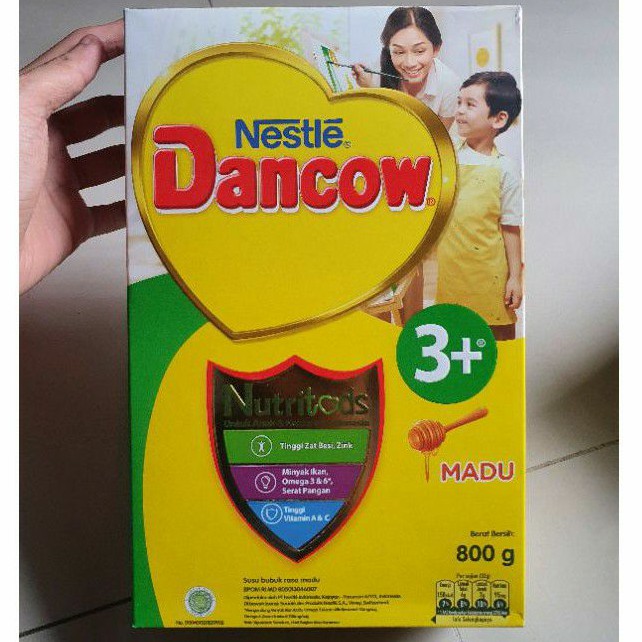 Dancow 3+ plus susu nestle 3- 5 tahun MADU / VANILA / COKLAT 800gr