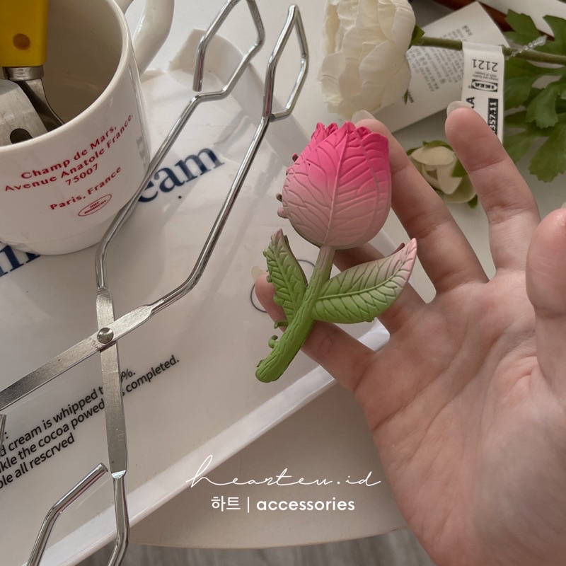 SHOP AT LOUI in ah tulip korean hairclaw | jedai korea bentuk bunga tulip | jedai import premium