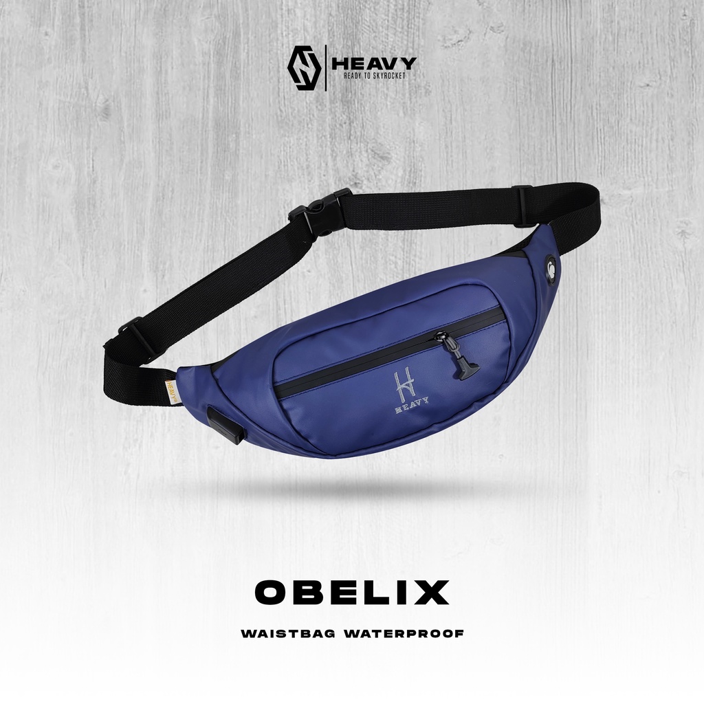 Obelix Waist Bag Heavy original waterprooff USB - Tas pinggang tahan air - Tas Pria