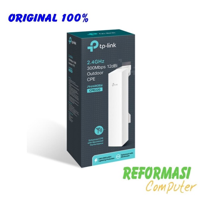 ACCESS POINT OUTDOOR TP-LINK 2.4GHZ 300MBPS CPE220 / CPE 220 / CPE-220