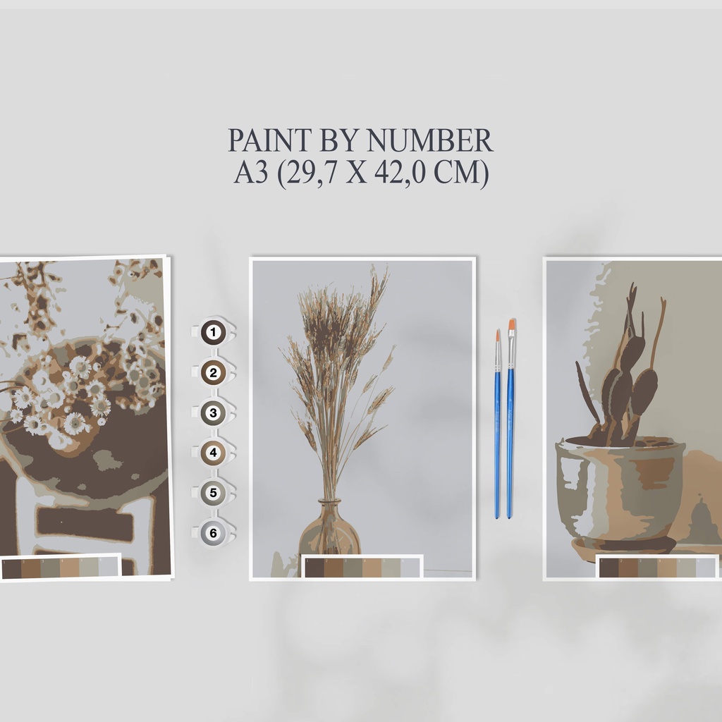 

Paint By Number Kit A3, Plant Table