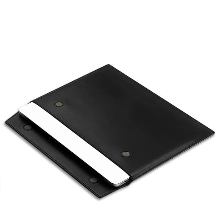 Tas Laptop Softcase Microfiber PU Leather for Macbook 13 inch - Black