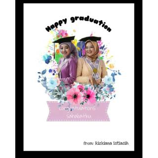  2 wajah EDIT DESAIN FOTO hadiah wisuda  souvenir kado 