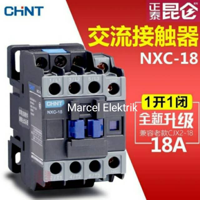 Kontaktor Magnetic Contactor CHINT NXC-18