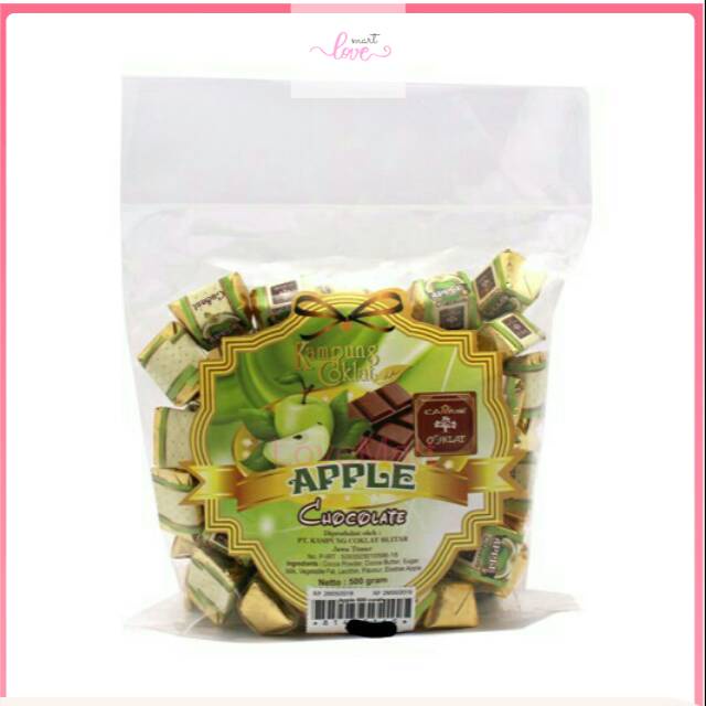 

COKLAT APPLE Kubus 500.g Kampung Coklat GuSant