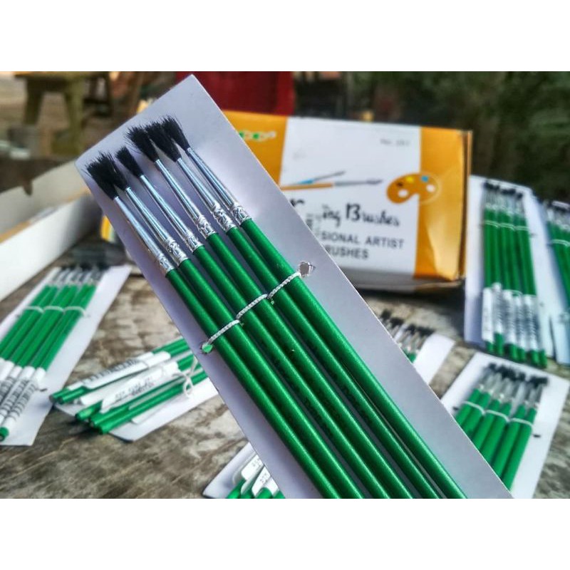 Kuas lukis kanvas kertas untuk cat air acrylic colour no. 1 SIECO 215