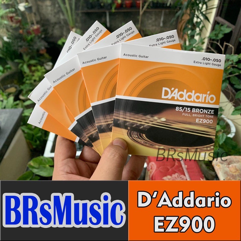 Senar Gitar Akustik D’Addario EZ900 85/15 Bronze Full Set 6 Tali D Addario