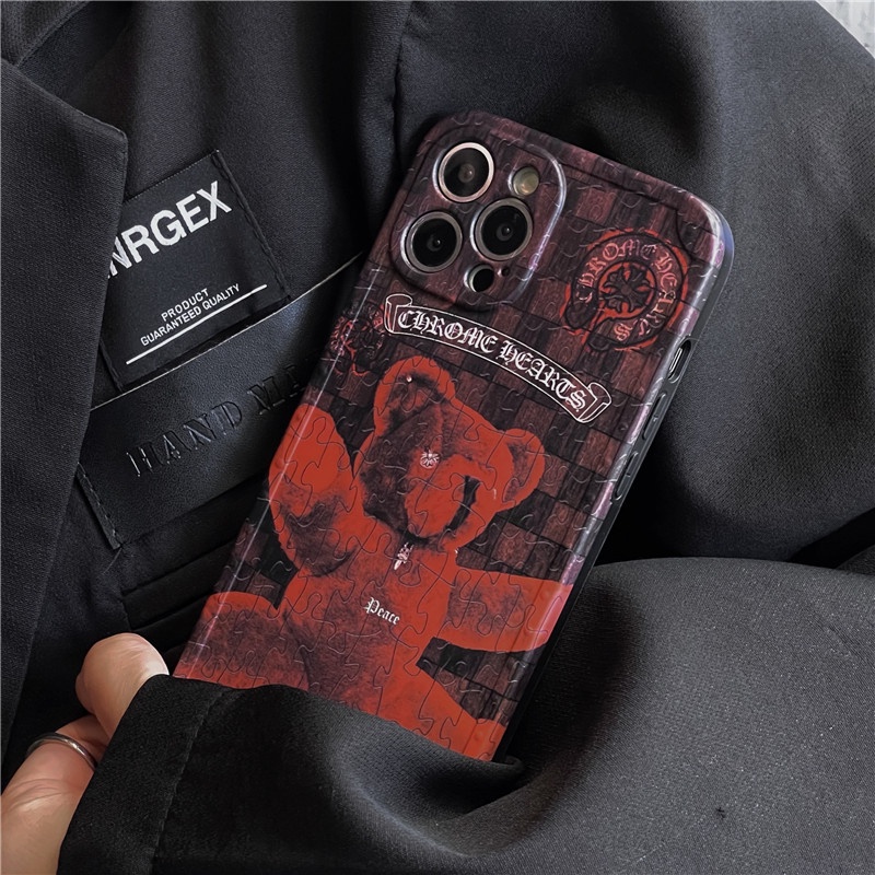 Europe Street fashion puzzle Phone case  iPhone 7 8 Plus 12 11 8 X XR XS MAX 13 11pro 12 pro Max SE 2020 Straight edge Matte Soft TPU Cover