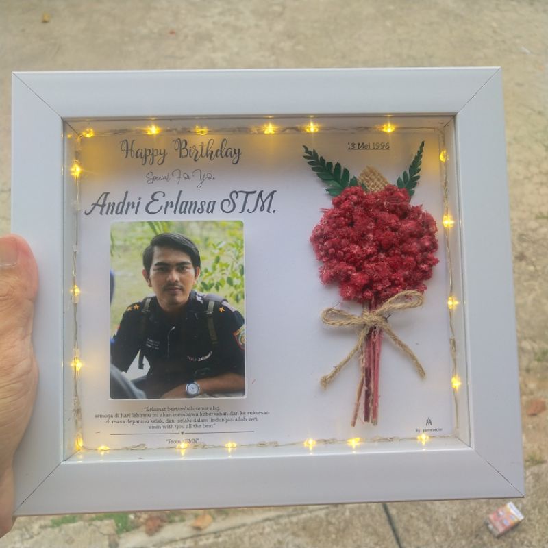 Gift Frame 3D Flower IN Frame | Kado