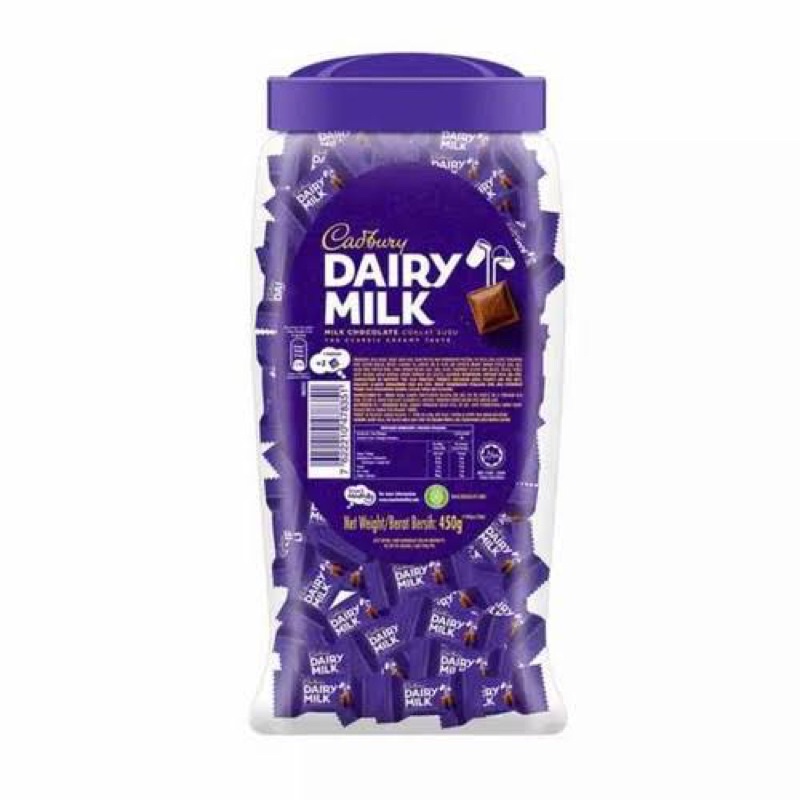 

Cadbury dairy milk toples isi 88pcs milk chocolate coklat susu