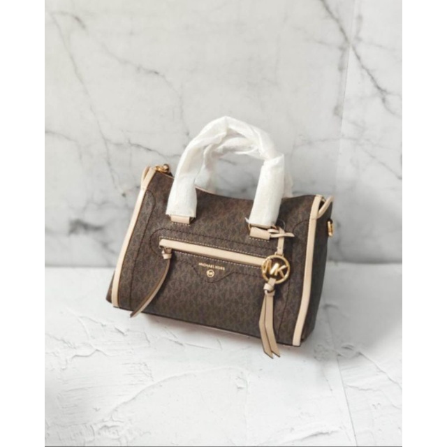 Mk carine SMALL Sign Brown Soft Pink