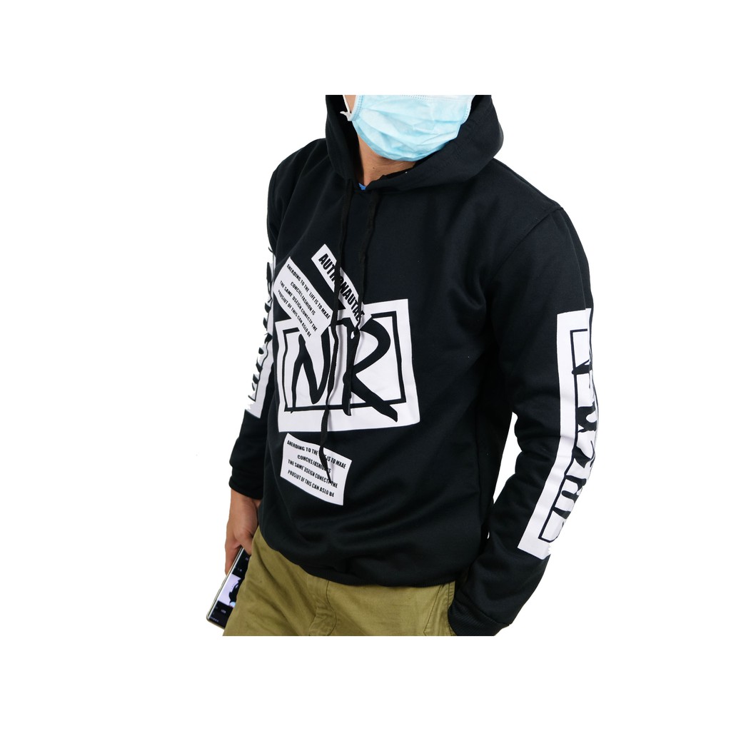 Amspro Hoodie NR hoodie pria hoodie tebal  sweater pria NR-fleece