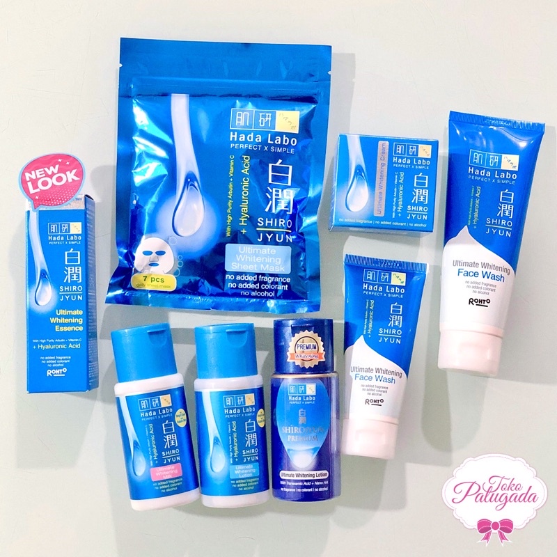 [BISA COD] Hada Labo Shirojyun Ultimate Whitening Series - Shirojyun Milk Lotion Face Wash essence