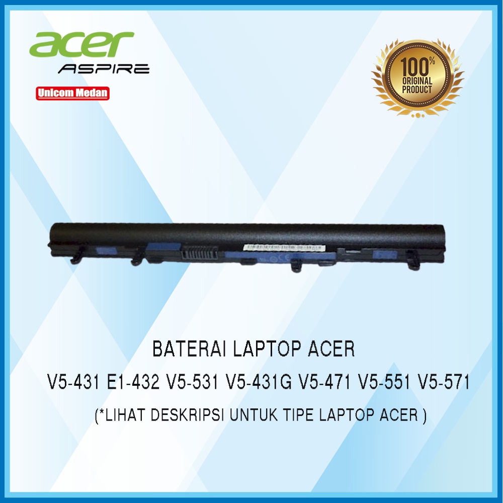 Baterai Laptop Acer V5-431 E1-432 V5-531 V5-431G V5-471 V5-551 V5-571