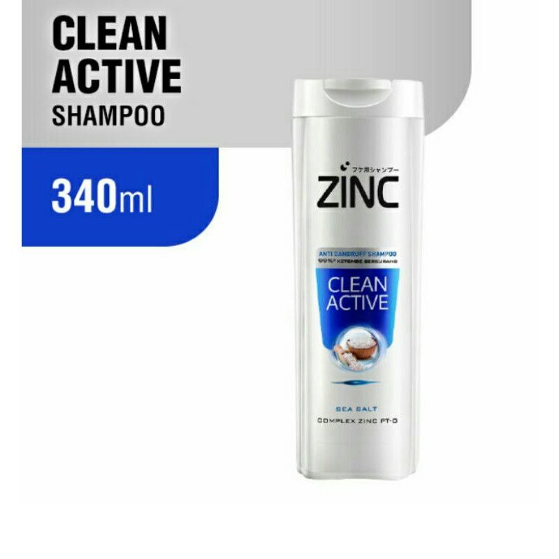 SHAMPOO ZINC 340 ML|REFRESHING COOL|CLEAN ACTIVE|HAIRFALL~PROMO SHAMPOO ZINC ORIGINAL 100%