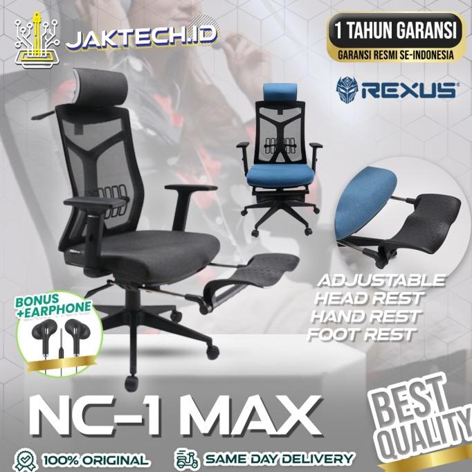 Jual REXUS NC1 NC1 MAX ERGONOMIC FOOTREST CHAIR KURSI KANTOR ERGONOMIS