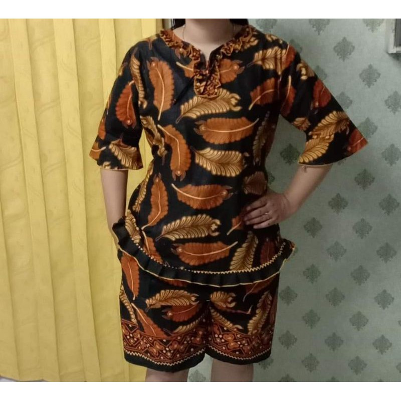 BAJU TIDUR SETELAN BATIK BAHAN KATUN