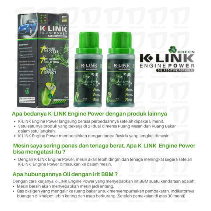 Oil Additive K Link Engine Power Mesin Bersih Terawat Shopee Indonesia