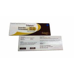 TIFALSIC Strip - Ibuprofen Dan Paracetamol Obat Demam Nyeri Isi 10 Tablet