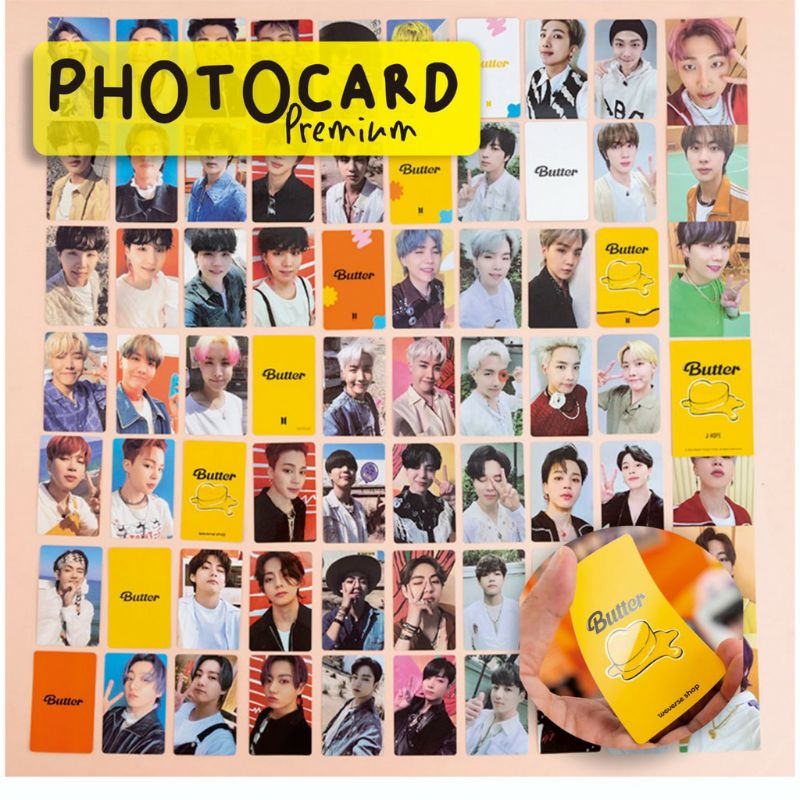(COD) PHOTOCARD BTS BUTTER CREAM PEACHES LUCKY DRAW TAEHYUNG JUNGKOOK LIKE OFFICIAL