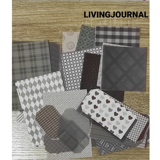 

Texture Papers 2 pcs jurnal scrapbook