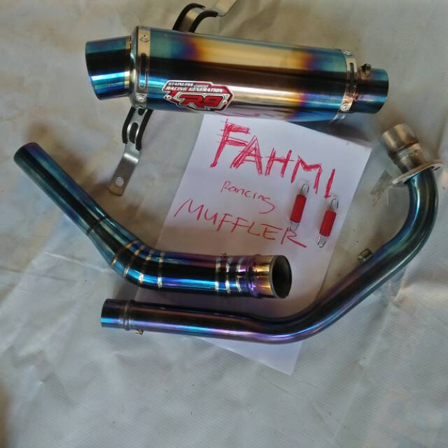 KNALPOT R9 BLUEMOON HONDA SONIC FU KARBU GTR FU FI MX KING MX OLD MX NEW VIXION CB 150R NEWCB SENSOR