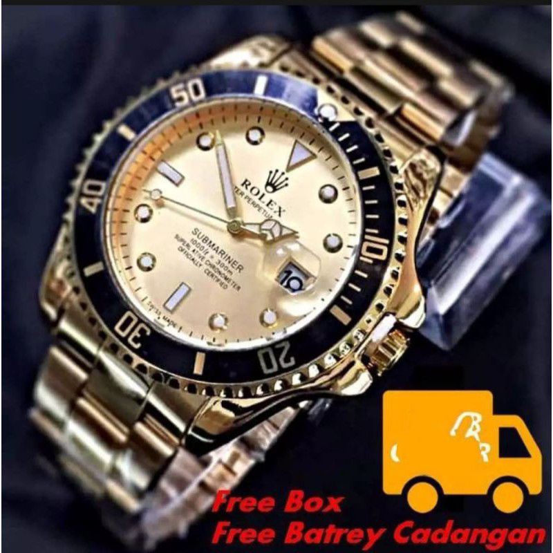COD jam tangan ROLEX PRIA ASLI ORI/ORIGINAL Anti AIR Tanggal Aktif Model terbaruh dan berkualitas