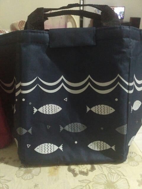 Lunch Bag Motif Ikan Fish Cooler Bag Tas Tempat Bekal