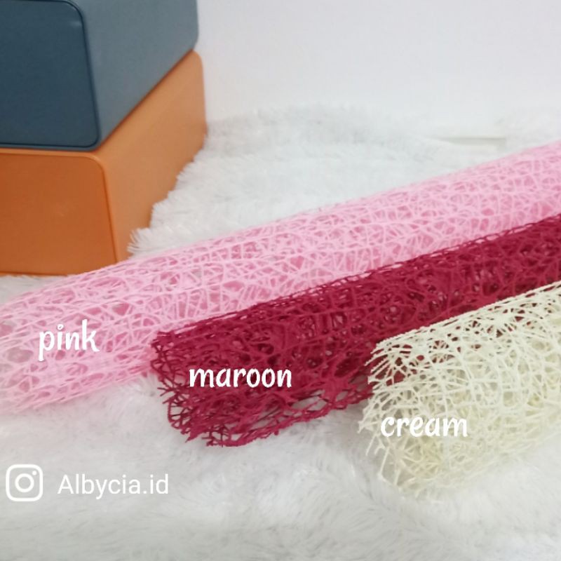 

Spider wrap per lembar wrapping buket bunga