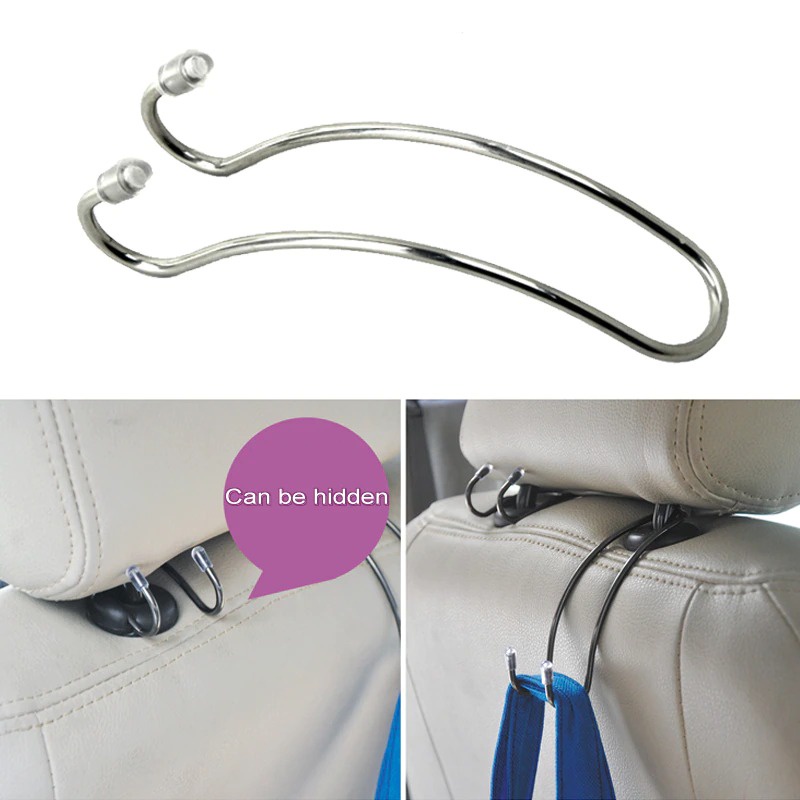 Kawat Gantungan Hook Kait Hanger Holder Barang Mobil Car Seat Headrest