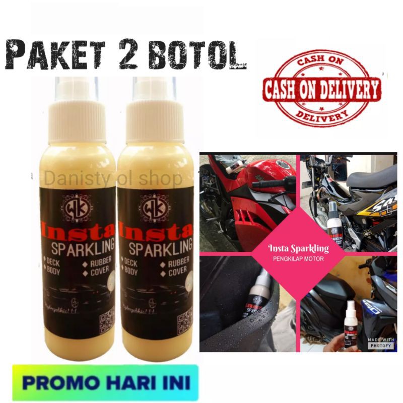 insta  sparkling Pengkilap body motor dan mobil 100 mili beli satu dapet dua