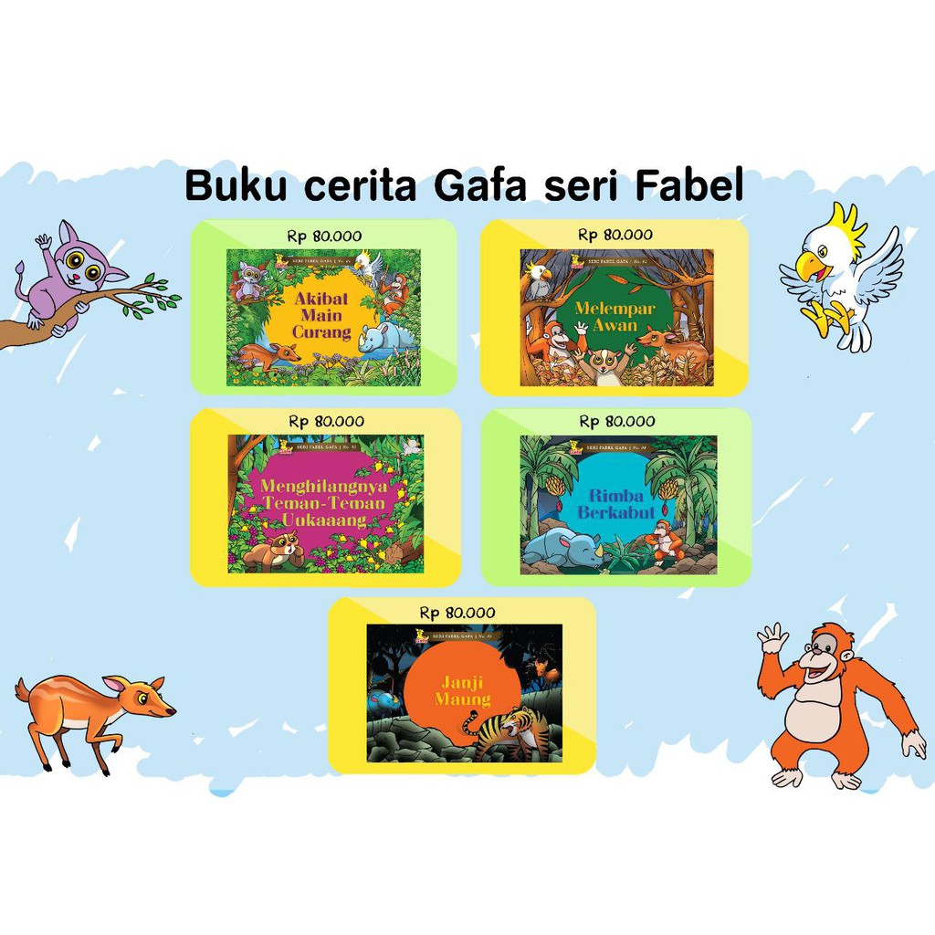 Buku Cerita Gafa seri Fabel