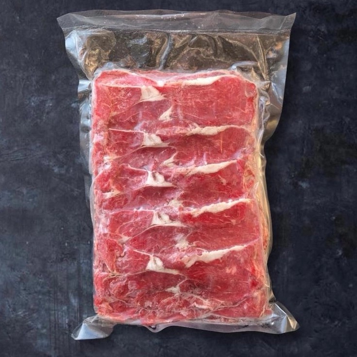 

Aus Rib Eye slice premium / Beef slice less fat / daging sapi lemak sedikit