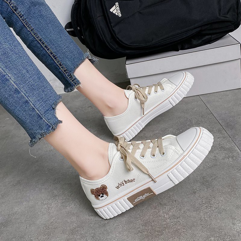 BL / COD Sepatu  Wanita Sneakers Tali Kanvas Model Terbaru 2021 Trendy dan Elegan 213