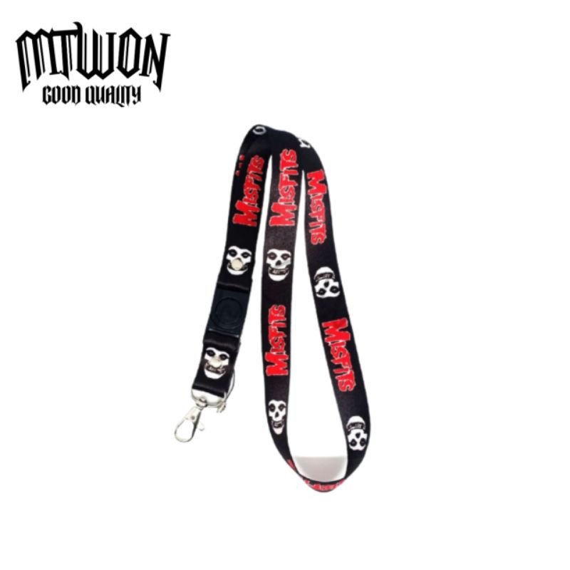 

TALI LANYARD MISFITS BAND METAL - TALI ID CARD GANTUNGAN KUNCI GANTUNGAN FLASHDISK GANTUNGAN NAMETAG TALI LANYARD BEST SELLER COD