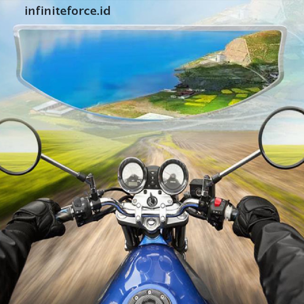 Infiniteforce.id 1pc Film Pelindung Lensa Helm Motor Universal Anti Kabut / Hujan