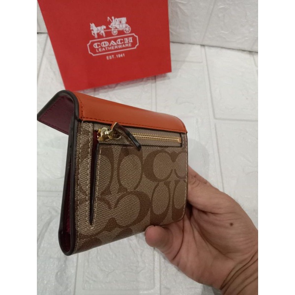 dompet coach lipat mini kode 1548,dompet coach free box