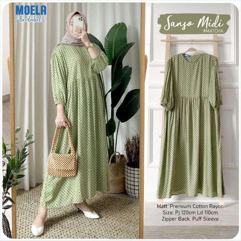 Sanso midi dress #sansomididress