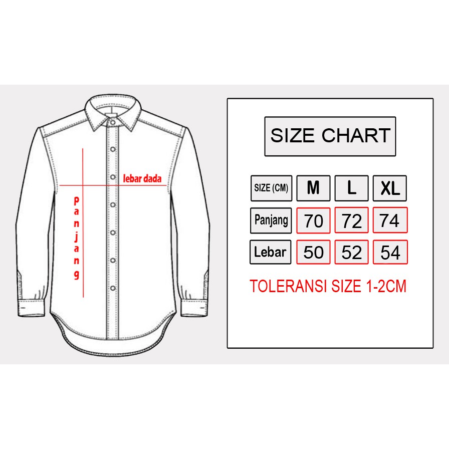 Kemeja Flanel Pria Lengan Panjang Premium Distro