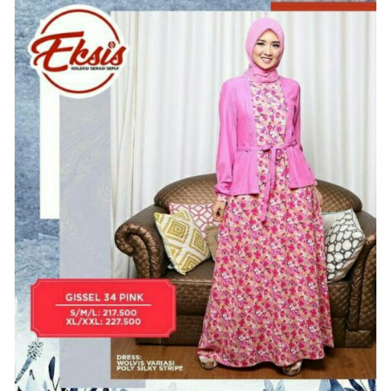 seply gamis Gisel 34pink
