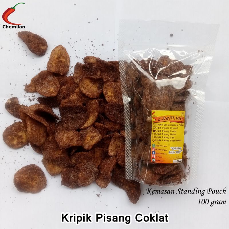 

Kripik Pisang Coklat (100 gram) Piscok Chemilan Pringsewu