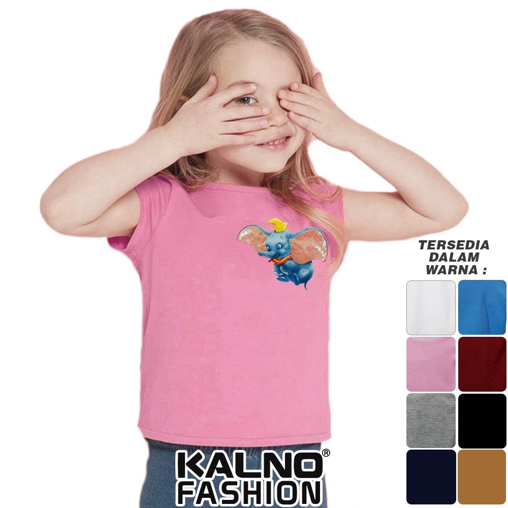 baju anak gambar gajah umur 1 - 7 tahun, baju anak karakter