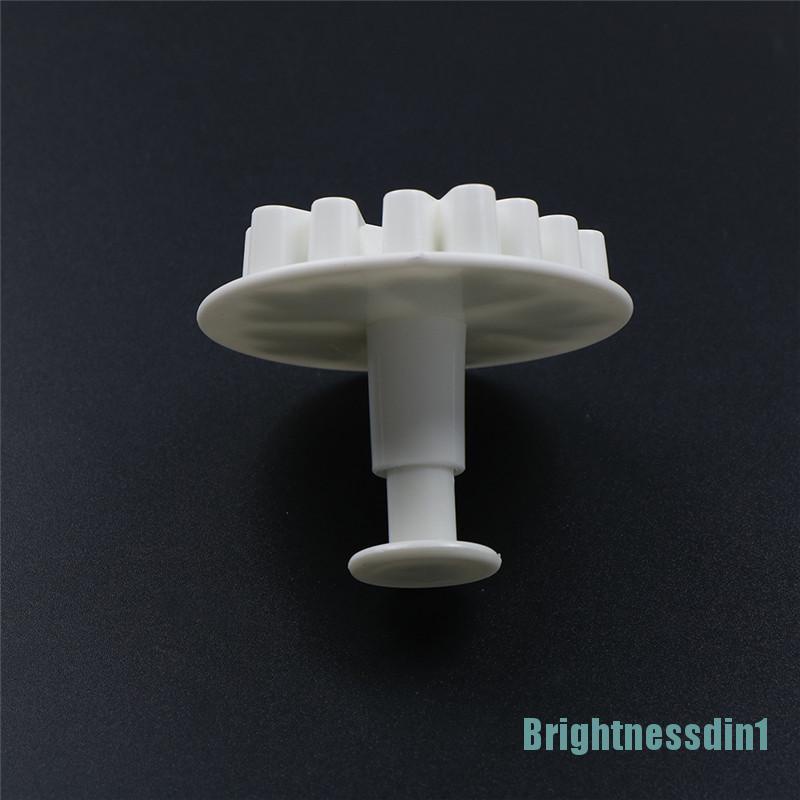 [Brightnessdin1]3pcs Snowflake Plunger Cutter Mold Sugarcraft Fondant Cake Decorating Tool