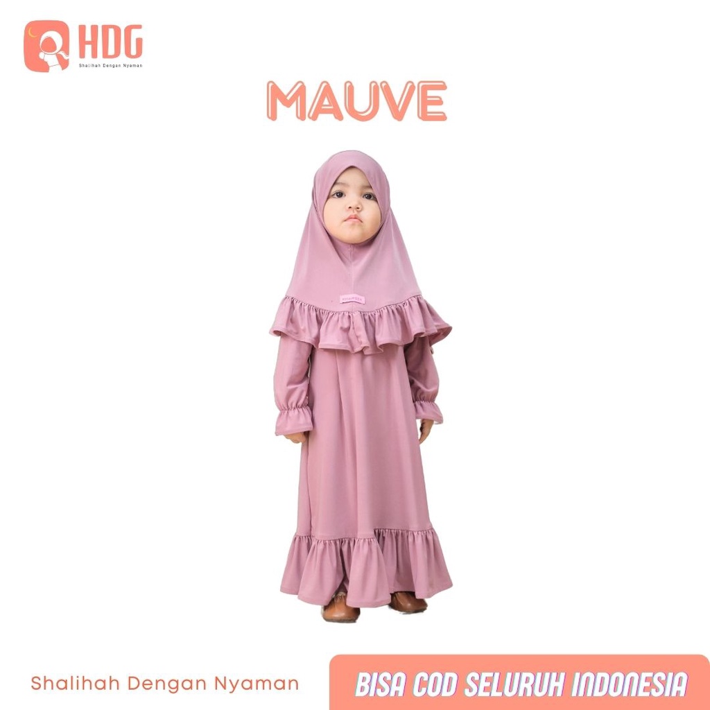 Gamis Anak Ameena bahan Jersey import premium Usia Newborn - 8 Tahun