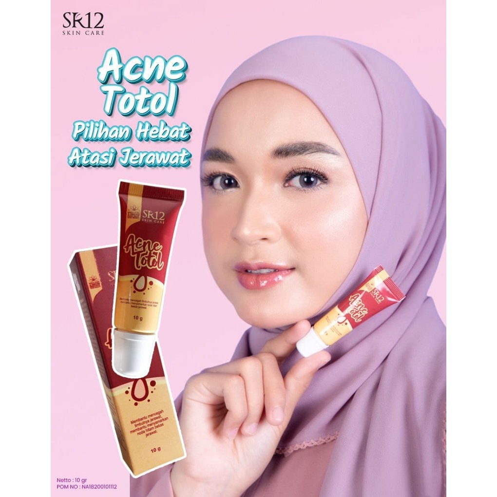 Skincare SR12 Bpom Acne Perawatan Kecantikan Wajah Jerawat dan Bekas Jerawat - Acne Totol